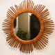 Rattan sun mirror