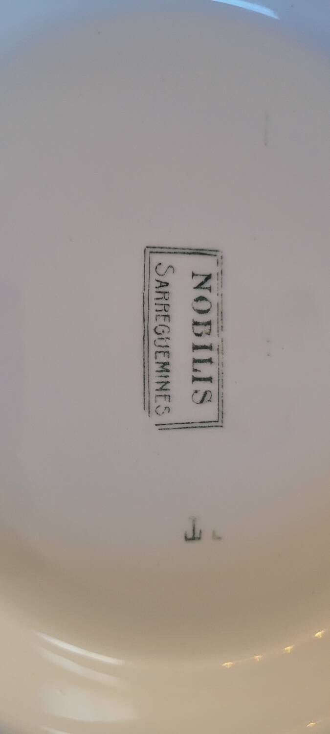 Sarreguemines iron earth plate