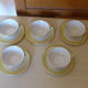 Service a coffee in white and yellow porcelain, vintage Asian decor