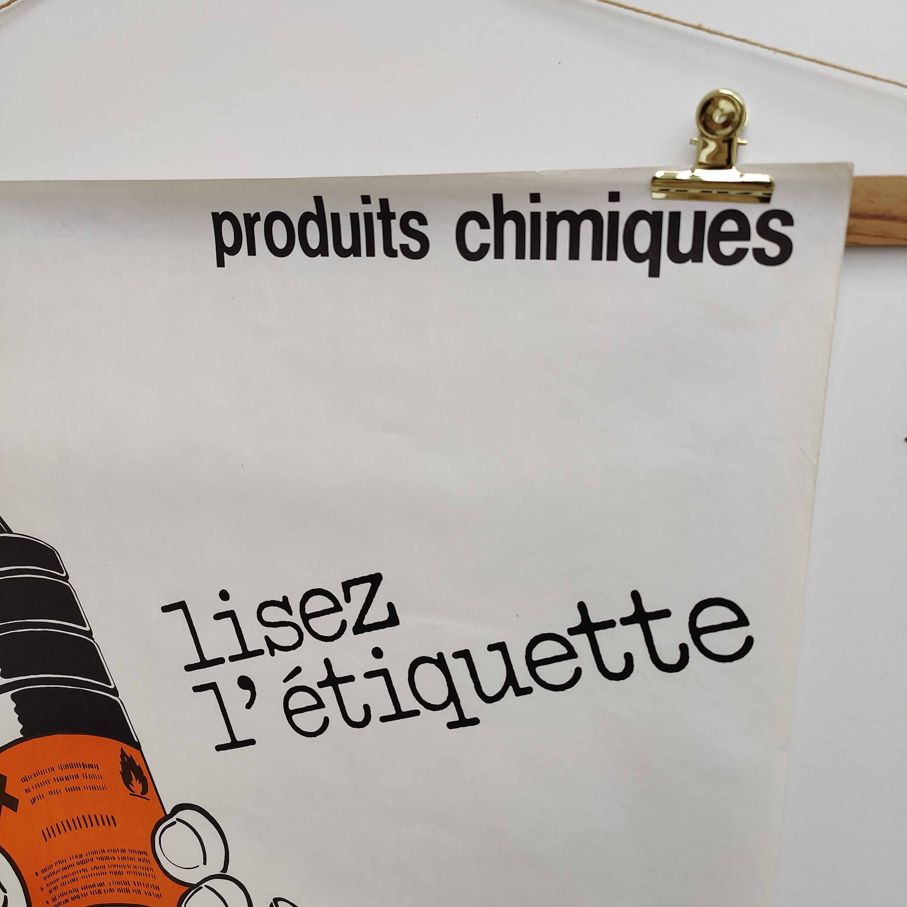 Vintage poster INRS graphics Metzger