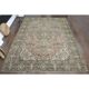 1970s Vintage Persian Handmade Wool Orange Area Rug 298x370