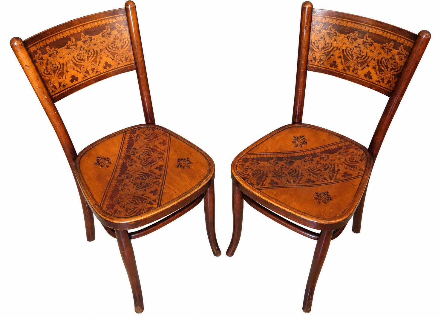 Pair of chairs Jacob & Josef Kohn Vienna 1900/1910 Art Nouveau