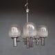 Luster chrome metal and blown glass 1970
