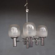 Luster chrome metal and blown glass 1970