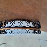 Vintage wrought iron ceiling lamp year 50 60 chandelier