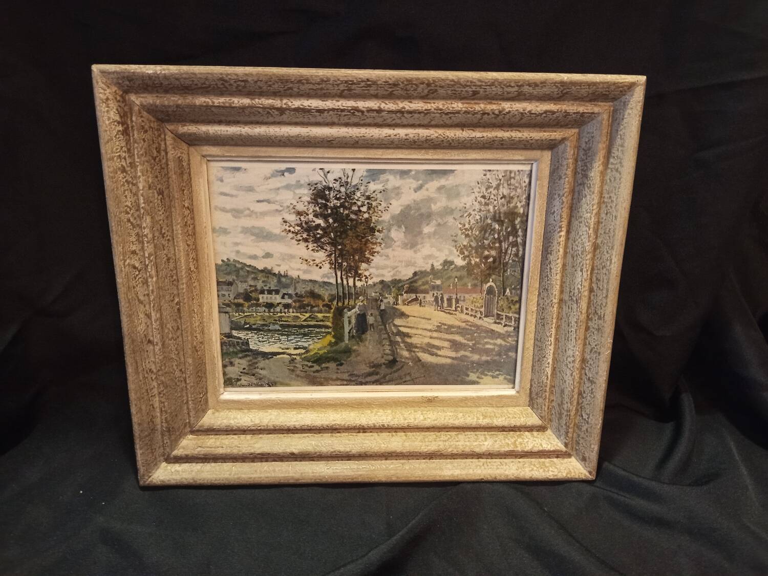 Framed Reproduction after Claude Monet – “Riverside Landscape”