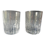 Lot of 2 Rotary Gm whisky glasses in Baccarat crystal.