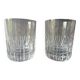 Lot of 2 Rotary Gm whisky glasses in Baccarat crystal.