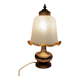 Murano Glass Table Lamp Brass Mushroom