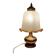 Murano Glass Table Lamp Brass Mushroom