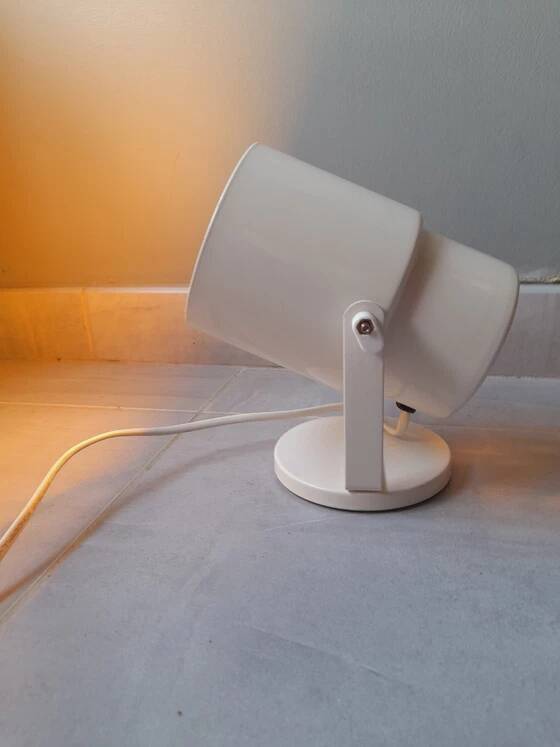 Pair of lacquered metal spotlights from the 1970s.