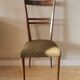 Lot of 6 Italian oak chairs from the 60s