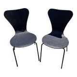 Pairs of wooden chairs