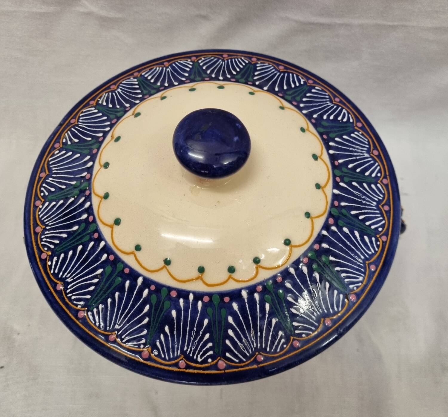 Henriot candy box, pearl model, mid-20th century