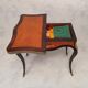 Louis XV Napoleon III Games Table - Marquetry - Bois De Rose - Palissandre - 19th