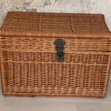 Malle vintage en rotin