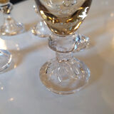 6 crystal digestive glasses