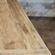 Solid oak farmhouse table "brut" 247x89, top "chocolate oak"