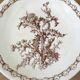 Series of 6 flat plates old model "Thistles" Gien