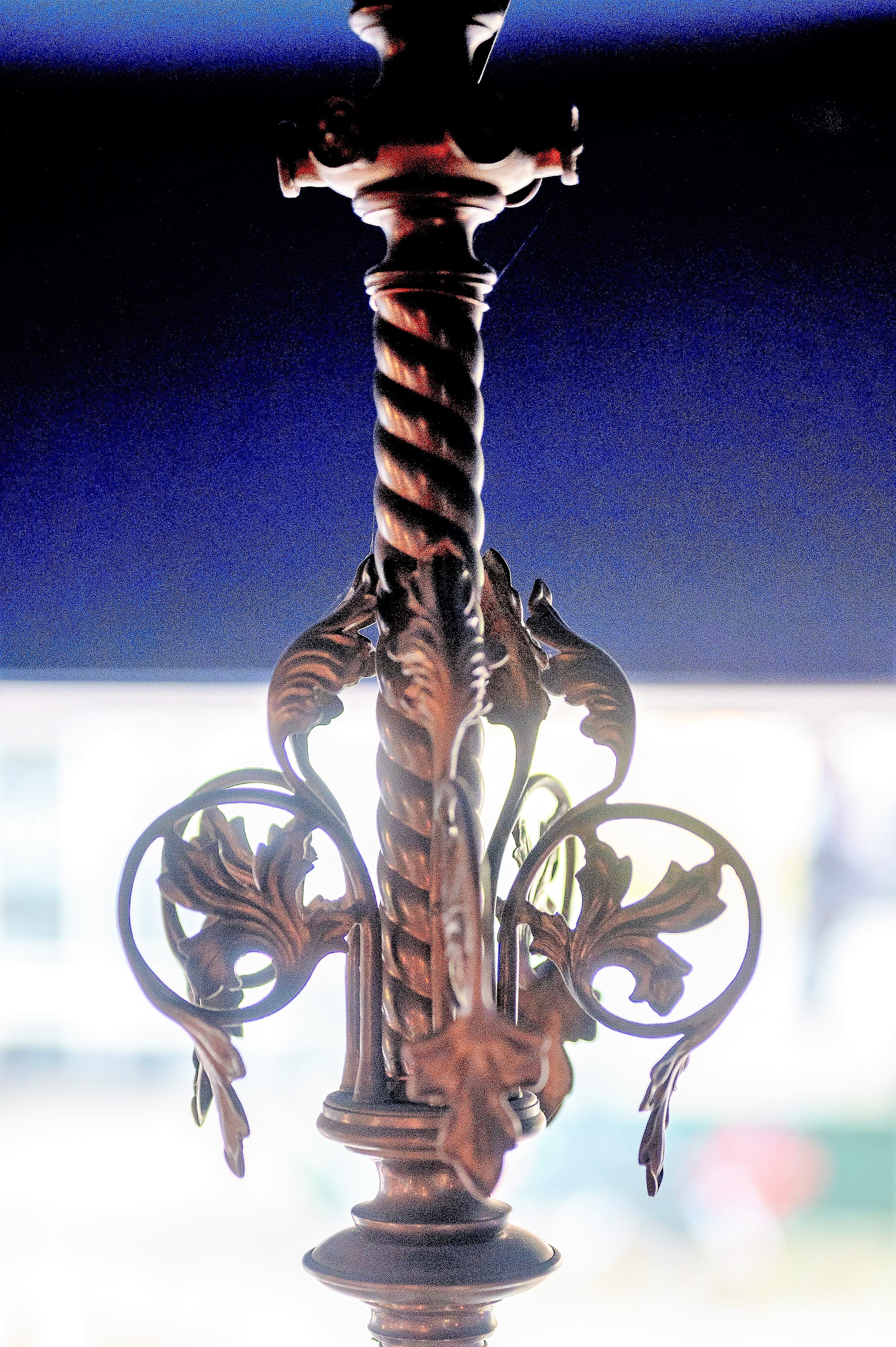 Large Antique Metal Chandelier