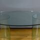 Oval Glass Table, attributed to Fiam, Italy – 1980
