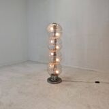 Lampadaire italien en verre space age, années 1980