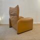 Maralunga Armchair cognac leather Cassina 1970s