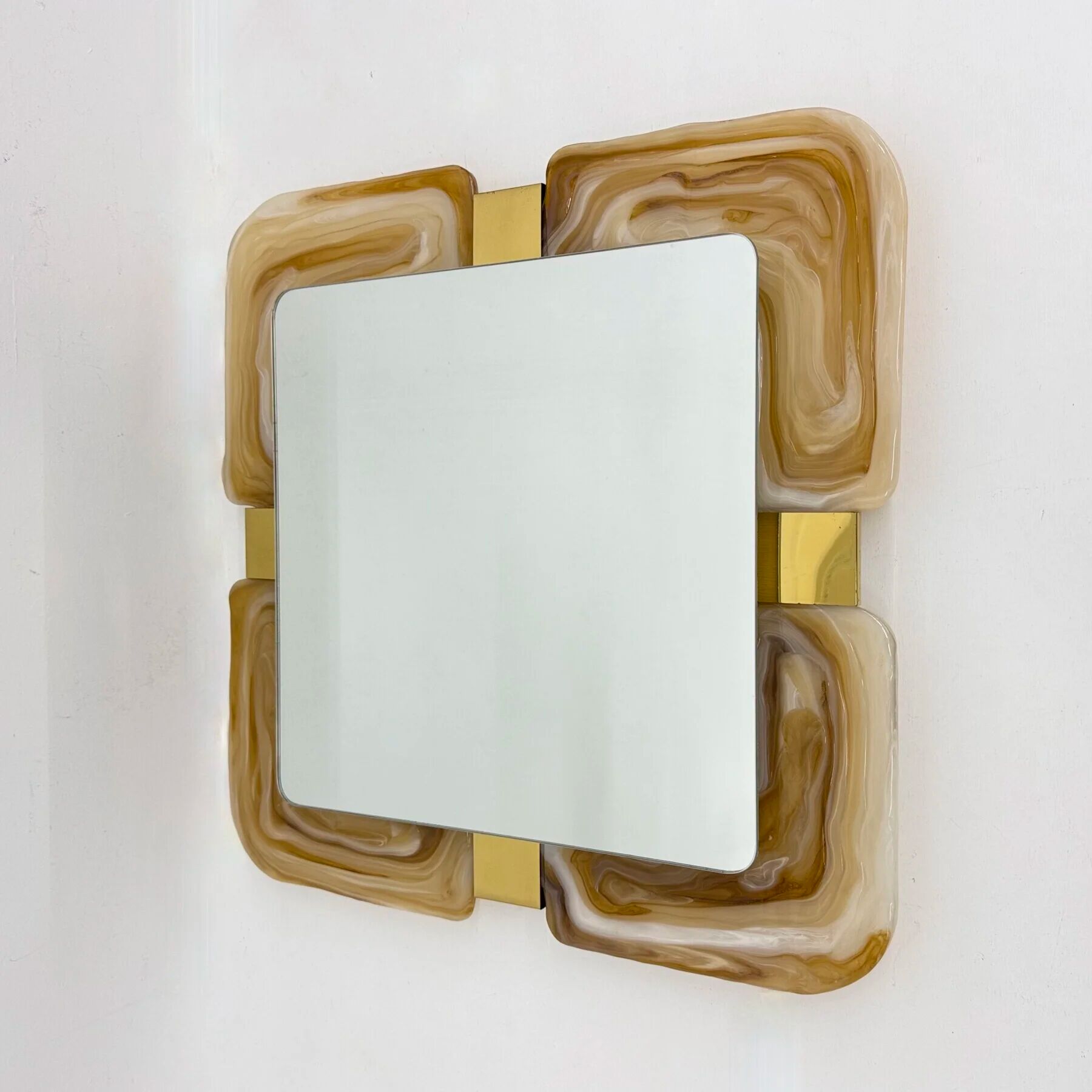 Mid-century Hillebrand lucite mirror, 1970s Germany