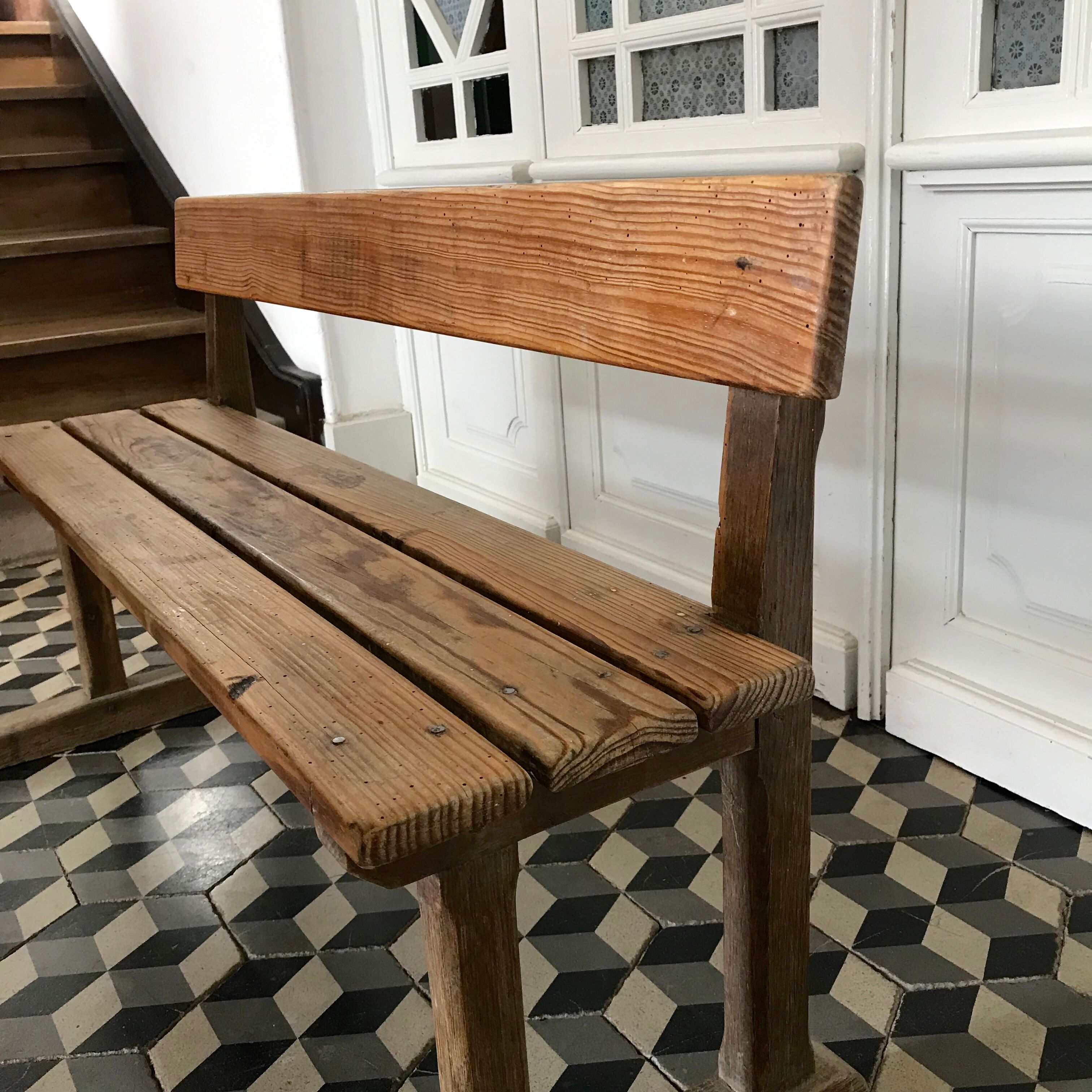 Ancien bureau écolier double