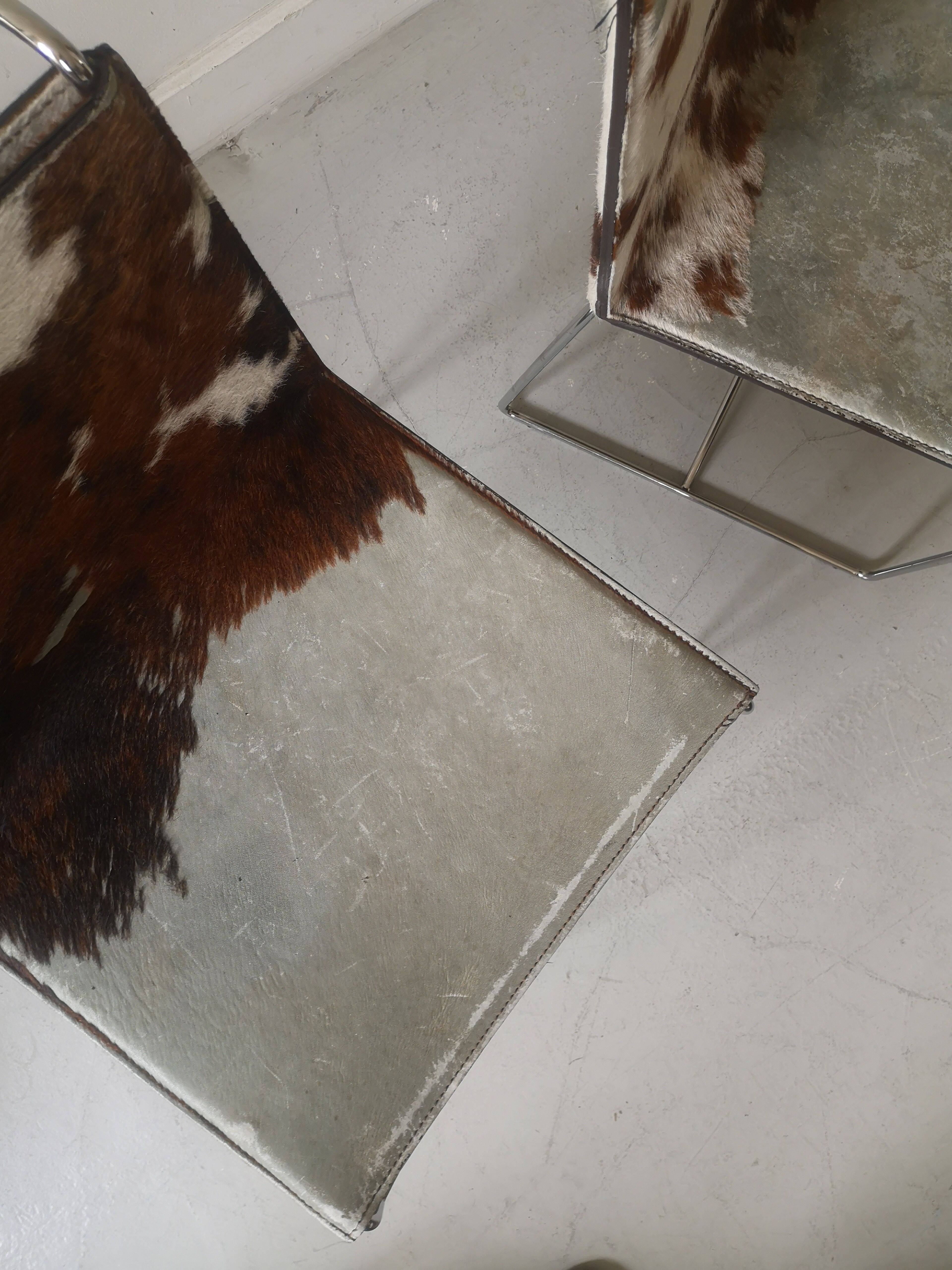 set of 2 "fil"metal chairs by Pascal Mourgue for Ligne Roset Cinna