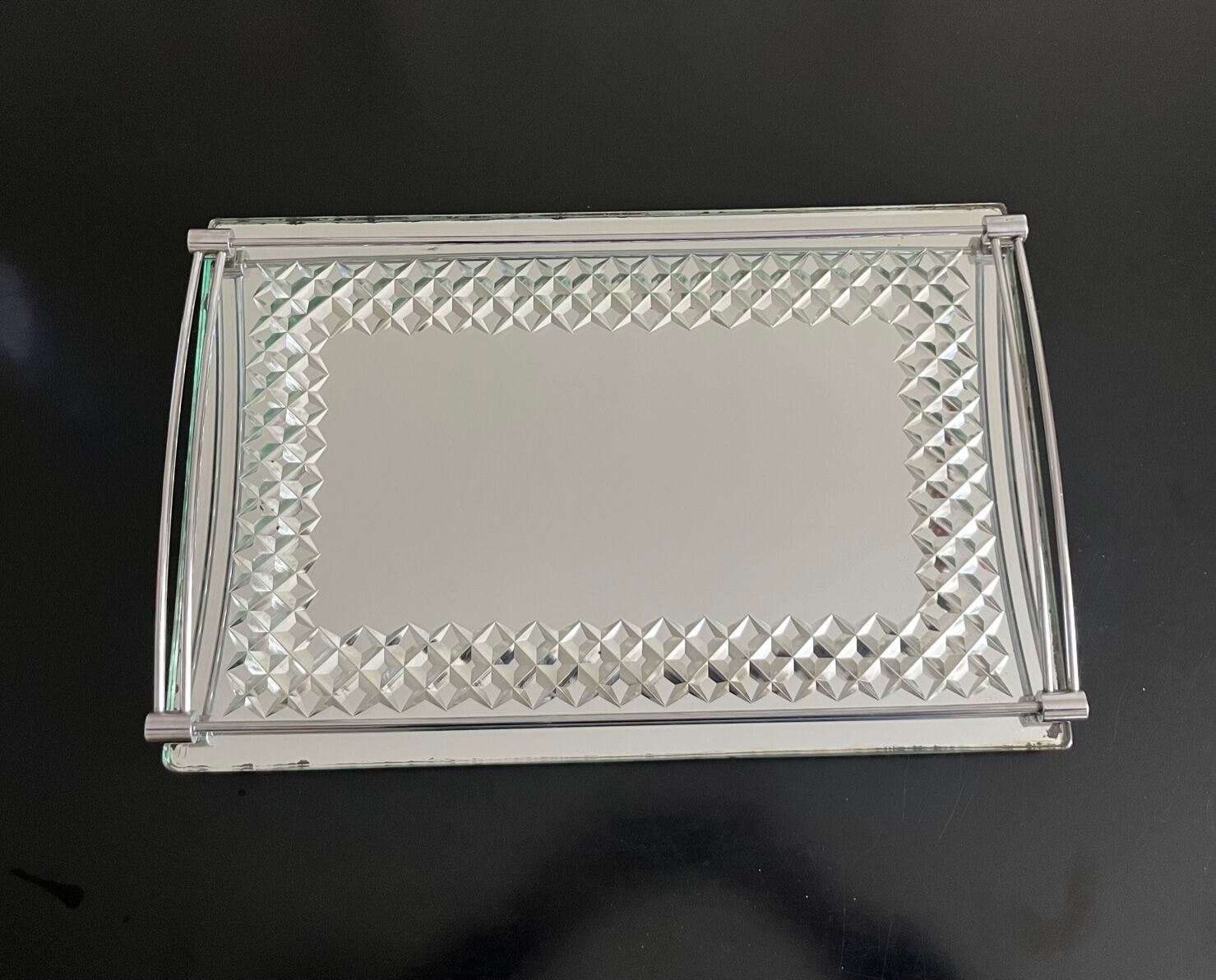 Plateau art déco o en miroir