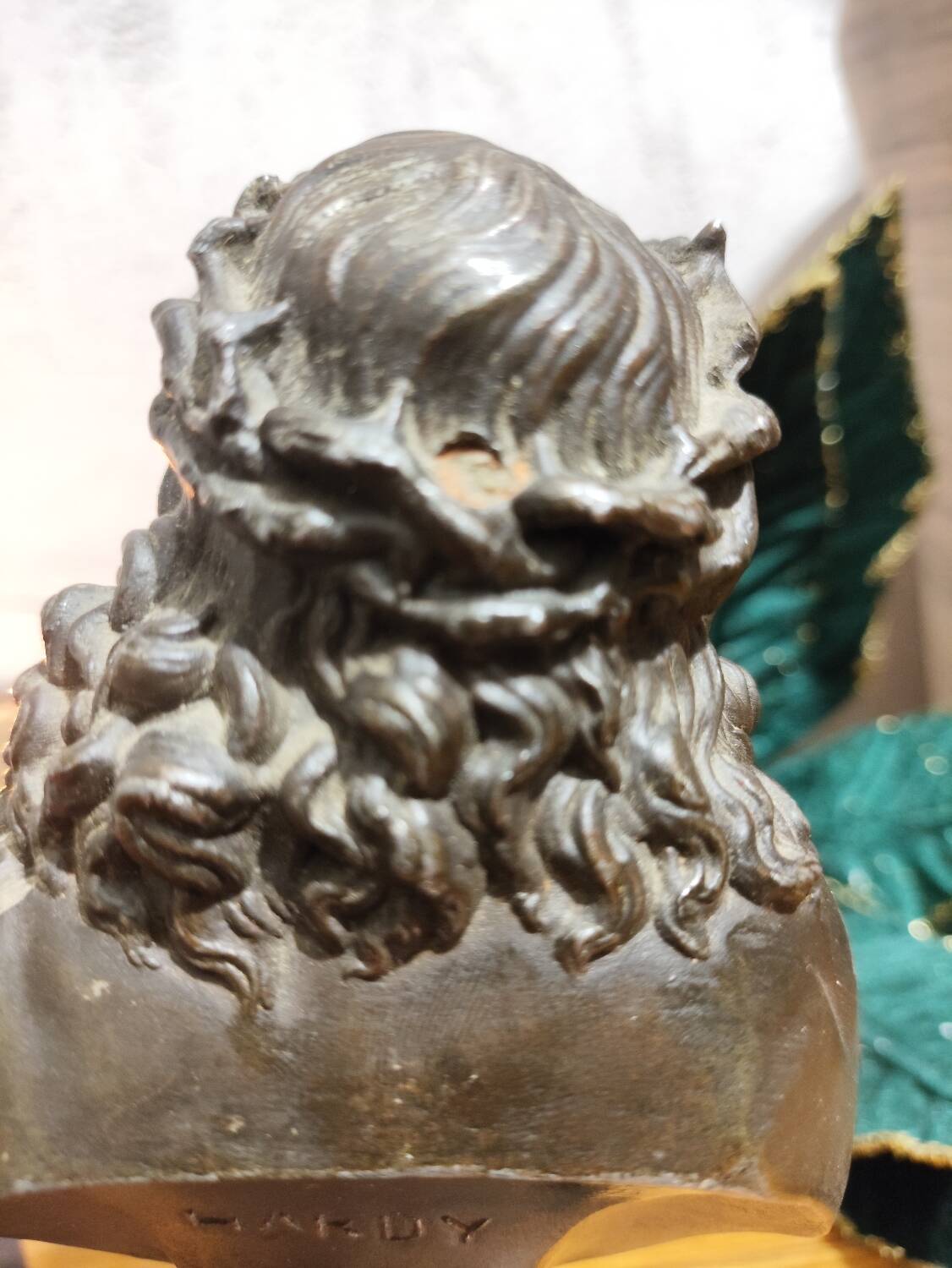 Buste christ en bronze