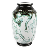 Vase « Les Pélicans », signé L. Alaurent – 1950