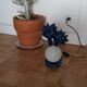 Vintage ceramic palm lamp