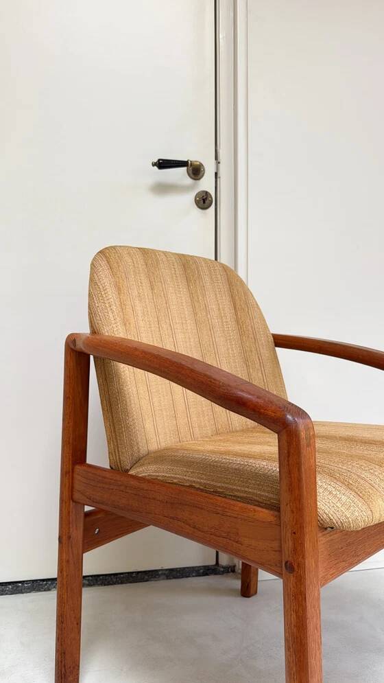 Vintage Danish solid teak wooden chair