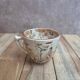 Antique ironstone cup from Sarreguemines, Kyoto polychrome model.