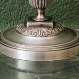 Silver-plated candlestick, late 19th century.