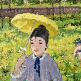 Suzanne Eisendieck (1908-1998) - Oil on canvas - "Sunday in the fields" - Signed