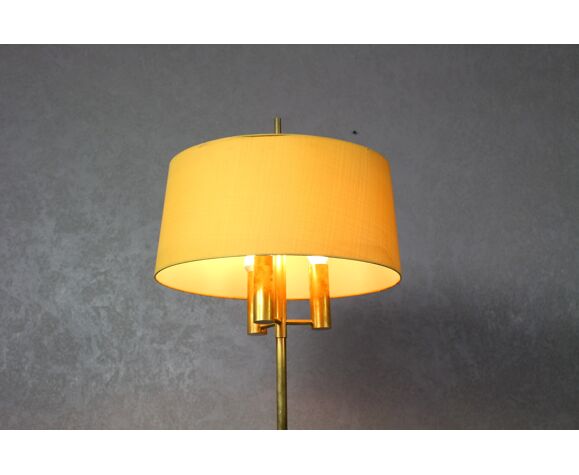 Mid Century Modern Brass Floor Lamp, Modern Brass Floor Lamp