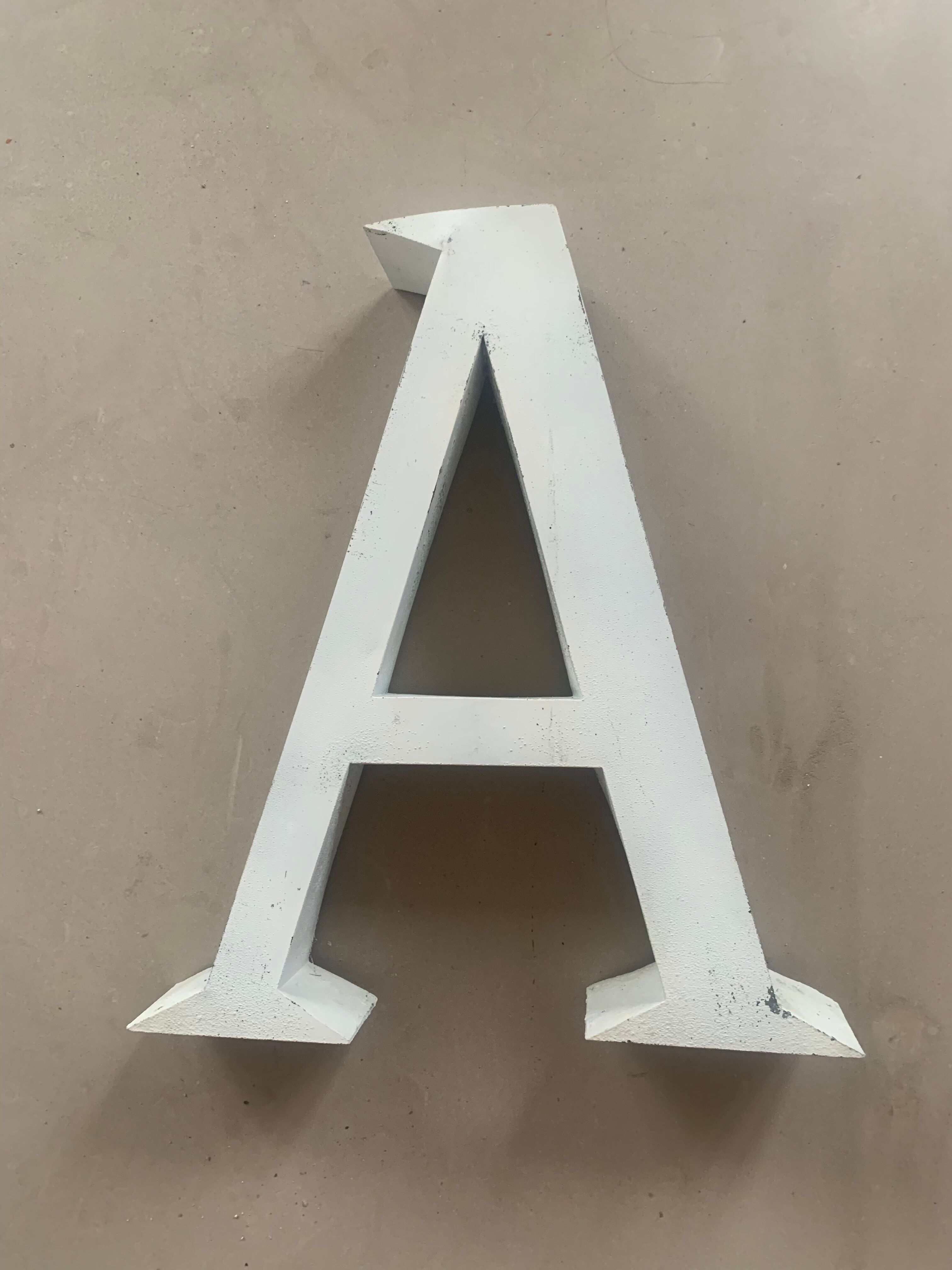 Old Sign Letter A