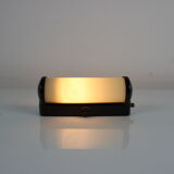 Art Deco Bakelite and Glass Wall Lamp, Czechoslovakia, 1930s