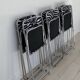 6 zebra folding chairs