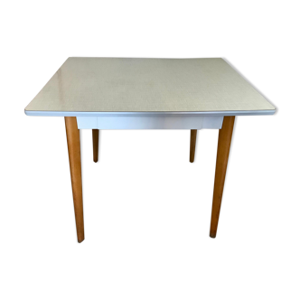 Vintage kitchen table wood and formica 1960