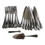 Silver plated cutlery set