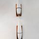Vintage Danish design wall lamps brass 'Scandinavian lights'