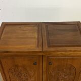 Foldable solid tech bar cabinet