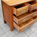 Small 18th century Parisian Louis XV walnut chest of drawers