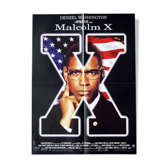 Original movie poster "Malcolm X" Spike Lee, Denzel Washington