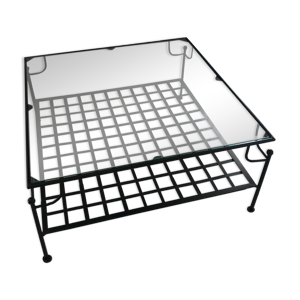 table basse fer forgé