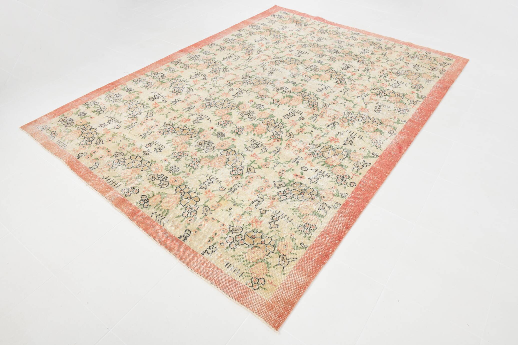 7x10 Floral Persian Rug, 216x295Cm